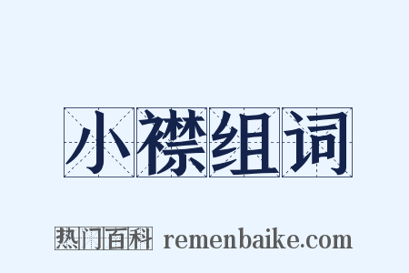 小襟组词是什么意思的图片